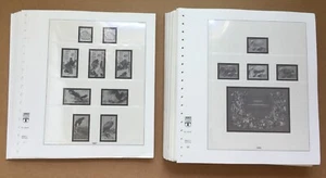 China VR China Lindner Falzlos Briefmarkenalbum Binderseiten 1987-1997 102 Seiten - Bild 1 von 6