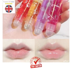 Fruit Lip Glow Oil, Honey Kiss, Natural Treatment Roll On Lip Oil - Picture 1 of 11
