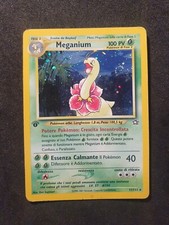 Meganium 11/111 Holo 1st Edition ITA Swirl Neo Genesis LightPlayed Pokémon Card 