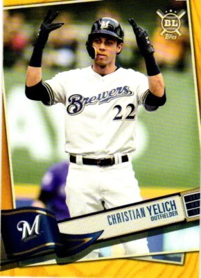 2019 Topps Big League #300 Christian Yelich Gold - Image 1 of 2