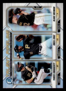2021 Bowman Chrome Refractors #TPPIT Oneil Cruz/Blake Weiman/Travis Swaggerty - Picture 1 of 2