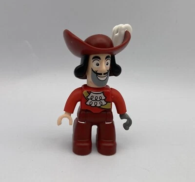 Lego Duplo Figure Disney CAPTAIN HOOK Replacement Jake & Neverland Pirates Peter - Image 1 of 2