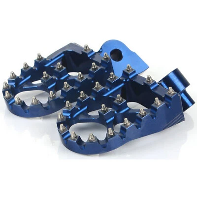 APOIOS PARA PÉS OFFROAD YAMAHA YZ 250 1999 ACCOSSATO EXTRA LARGOS AZUL ERGAL - Imagem 1 de 3