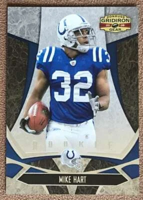 2008 Donruss Gridiron Gear Mike Hart Rookie /999 Indianapolis Colts #172 - Image 1 of 2