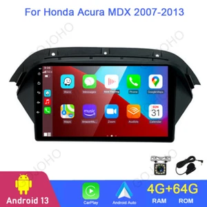 4+64GB For Honda Acura MDX 2007-2013 Android 13 Car Stereo Radio GPS Carplay - Foto 1 di 21