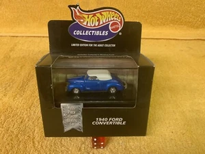 2000 Hot Wheels 1940 Ford Convertible (Blue) (Black Box) - Picture 1 of 2