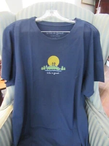 NWT LIFE IS GOOD WOMEN S/S VINTAGE CRUSHER TEE..JACKIE..."HIKE VISTA"....(XXXL) - Foto 1 di 4