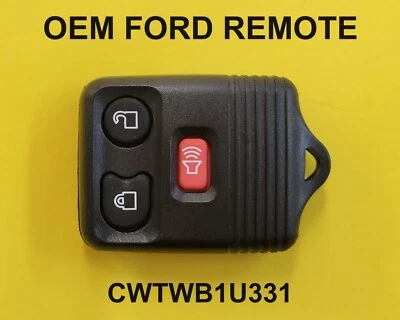 Reshelled OEM Ford Lincoln Mercury Keyless Remote Fob CWTWB1U331 3 Button - Image 1 of 2
