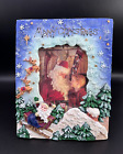 Cadre photo de Noël vintage 2000 Figi vacances 4 x 6 pouces décor Père Noël vintage vintage Y2K