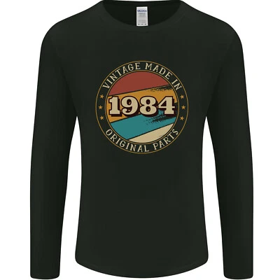 41st Birthday Vintage Made In 1984 Mens Long Sleeve T-Shirt - Image 1 of 2