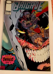 BRIGADE #2 IMAGE COMICS (2ND SERIES) 1993 SILVER FOIL COVER UNREAD STORED NEW 😎 - Picture 1 of 6