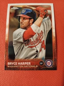 2015 BRYCE HARPER TOPPS CHROM BASEBALLKARTE #81 WASHINGTON NATIONALS PHILLIES - Bild 1 von 2