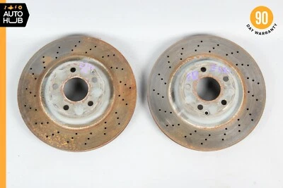 Juego de 2 rotores de freno delanteros izquierdo y derecho Mercedes W211 E350 SL500 SL550 OEM Foto 1 de 4