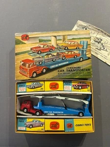 Corgi Toys Gift Set 28 Car Transporter, Boxed, Original, Rare, Vintage, 1960's - Picture 1 of 18