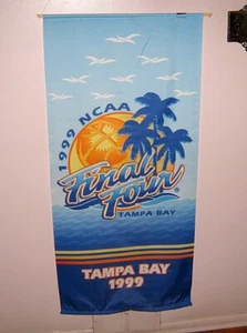 1999 NCAA FINAL FOUR Tampa Bay Nylon Banner 48" X 23" - Picture 1 of 4