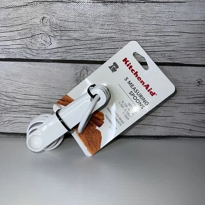 KitchenAid Measuring Spoons, Set Of 5, White - Image 1 of 4