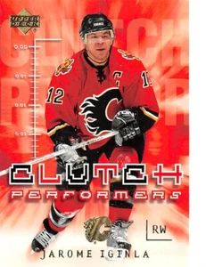 2004-05 Upper Deck Clutch Performers #CP1 Jarome Iginla - Picture 1 of 2