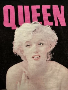 Marilyn Monroe “Queen of Everything” tee shirt X Large Black Collector Diva - Picture 1 of 5