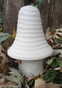 Mushroom mold 2 piece plaster concrete cement shroom mould 6.75"H x 4.5"W total - Picture 1 of 3