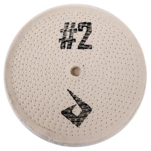 8" Metal Polishing Wheel | Bench Grinder Buffing Polish Cotton Chrome Buff Pad - Picture 1 of 5