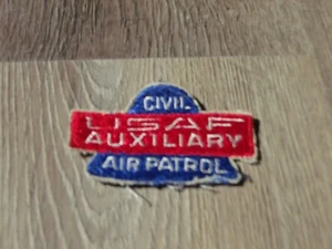 VINTAGE CIVIL USAF AUXILIARY AIR PATROL RED WHITE BLUE PATCH 2 INCH TALL - Picture 1 of 2