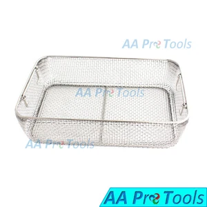 Sterilizing Trays Micro Tray Drop Handle 16 X 10" X 4" Mesh Box DN-319 - Picture 1 of 3