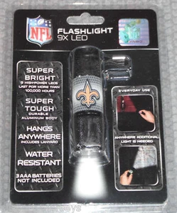 Linterna LED de aluminio NFL New Orleans Saints por Team ProMark - Imagen 1 de 1