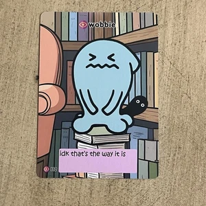 Wobbie Pokiebubies V2 1st Edition Fan Art 112 Chef Ken Lee Pokemon Wobbuffet - Picture 1 of 2