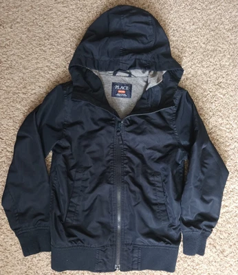 Chaqueta con Capucha The Children’s Place Boys Cremallera Completa Forrada Azul con Bolsillos (Pequeña) Foto 1 de 4