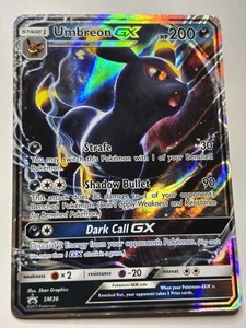 Pokemon Umbreon GX TCG SM36 Black Star Promo Holo Card Sun & Moon - Picture 1 of 7