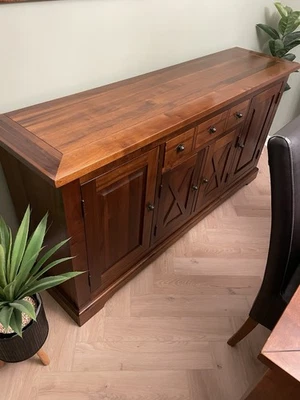 Large Beautiful Wooden Sideboard Four Doors And One Drawer. Part Of Set - Image 1 of 3