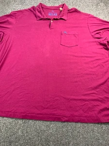 Tommy Bahama Poloshirt Herren 4XB Rot Kurzarm Freizeit Tasche - Bild 1 von 16