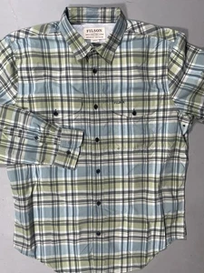 Filson Twin Lakes Sport Shirt Long Sleeve Button Up Men’s Med Vented Outdoor - Picture 1 of 8