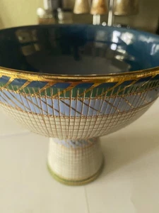 50er Jahre _24k Gold Bitossi Aldo Londi Fußschale - Italien - Bild 1 von 8