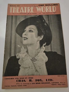 Theatre World Magazine March 1944 Mary Ellis Arc de Triomphe & WWII Theatre Era - Picture 1 of 11