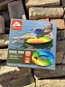 OZARK TRAIL 39” Inflatable River Tube • Rainbow - Picture 1 of 13
