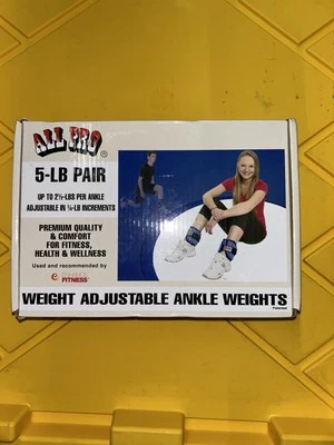 Par All Pro Contour-Foam 5 lb peso tobillo ajustable. Par Vintage ¡NUEVO!! Foto 1 de 3