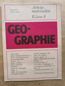 DDR Heft Arbeitsmaterialien Geographie Klasse 8 - Bild 1 von 5
