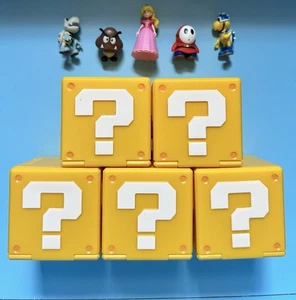 Jakks Pacific Nintendo Super Mario Bros Movie Menge 5 Minifiguren mit Blöcken - Bild 1 von 1