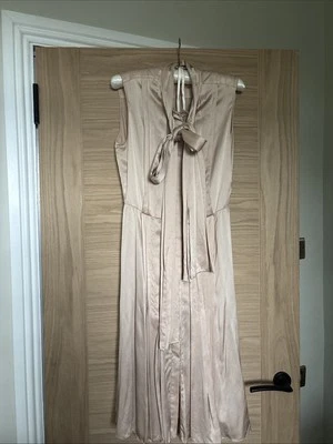 Erdem Dusty Pink Silk Dress With Pussy Bow 10 - Image 1 of 3