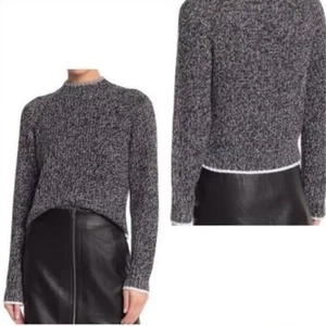 Rag & Bone - Women’s Black & White Sweater Pullover knit Top round neck size M - Picture 1 of 8