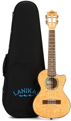 Lanikai QM-NACET Tenor Ukulele with Cutaway & Electronics - Natural Stain - Image 1 of 4