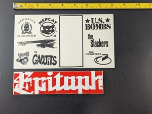 Hellcat Records 1997 Promo Punk Stickerbogen Dropkick Murphys Hepcat US Bombs - Bild 1 von 2