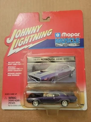 1971, 71 Plymouth Hemi GTX Johnny Lightning, Vintage, Mopar Muscle, fechado pkg - Imagem 1 de 4