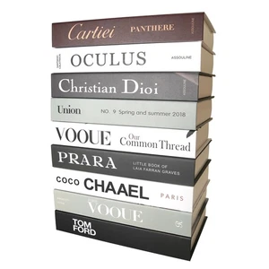 Juego de 9 libros decorativos estéticos elegantes de imitación para decoración de habitaciones, hogar moderno... - Imagen 1 de 4