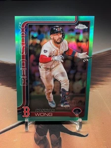 Connor Wong /199 Aqua Refractor 2025 Topps Chrome Boston Red Sox - Picture 1 of 2