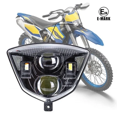 LED Headlight With Hi/Low Beam For Husaberg 09- 14 FE 250 350 450 TE 125 250 300 Foto 1 de 4