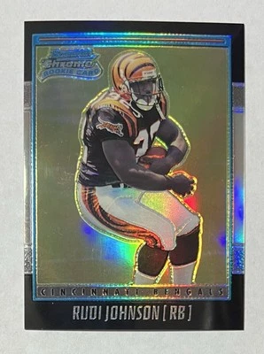 RUDI JOHNSON 2001 Topps Bowman Chrome RC ROOKIE REFRACTOR Card #173 - 1623/1999 - Image 1 of 2