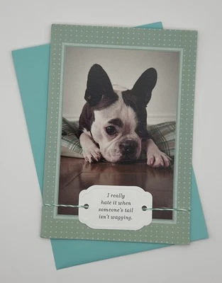 GET WELL WISHES GREETING CARD / CUTE DOG / NEW CARD WITH ENVELOPE - Image 1 of 2