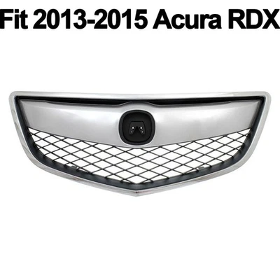 For 2013 2014 2015 Acura RDX Front Bumper Chrome Grille Mesh Grill Replacement - Image 1 of 4